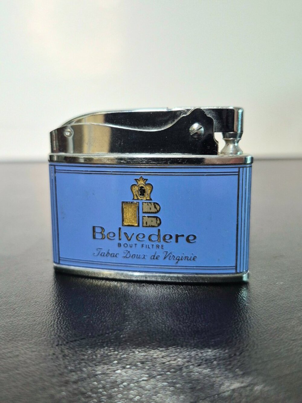 Vintage Belvedere Advertising Lighter, Never Fired, Made In Japan, Working